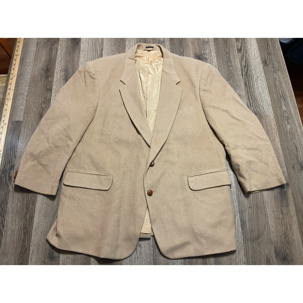 Foreman & Clark Jacket, Men's Size XL? Brown, Two Buttons, Front Pockets